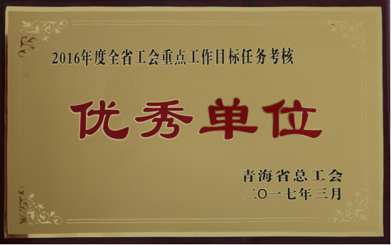 省物產集團工會再度榮獲全省工會&ldquo;2016年度重點工作任務考核優秀單位&rdquo;